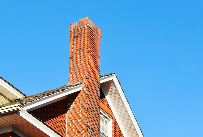 red brick chimney